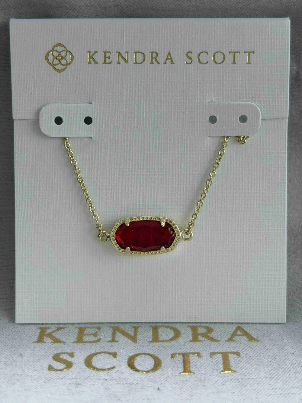 Kendra Scott Crimson Pendant Necklace